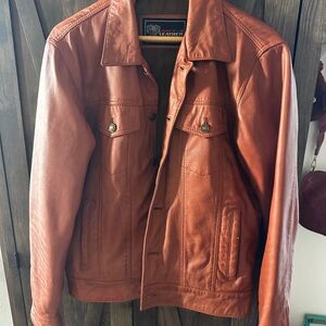 Men's Brown Leather Jacket